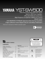 Yamaha YST-SW500 El kitabı