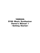 Yamaha SY85 El kitabı