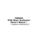 Yamaha SY85 Kullanım kılavuzu