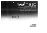 Yamaha T-230 El kitabı