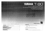 Yamaha T-80 El kitabı