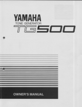 Yamaha TG500 Kullanım kılavuzu