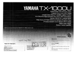 Yamaha TX-1000 El kitabı
