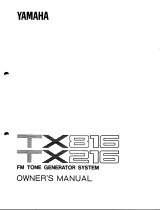 Yamaha TX816 El kitabı