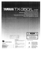 Yamaha TX-350 El kitabı