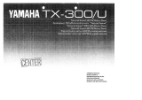 Yamaha TX-300U El kitabı