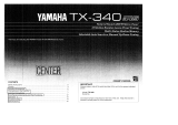 Yamaha TX-340 El kitabı