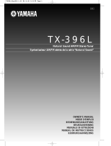 Yamaha TX-396L El kitabı
