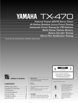 Yamaha TX-470 El kitabı