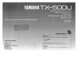 Yamaha TX-500U El kitabı