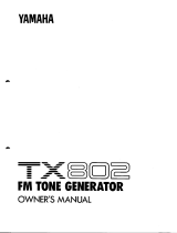 Yamaha TX-802 Kullanım kılavuzu