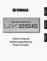 Yamaha UX256 Kullanım kılavuzu
