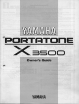 Yamaha X3500 El kitabı