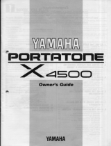 Yamaha Portatone X4500 El kitabı