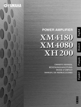 Yamaha XM4180 XM4080 XH200 El kitabı