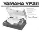 Yamaha YP-10 El kitabı
