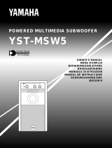 Yamaha YST-MSW5 Kullanım kılavuzu
