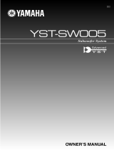 Yamaha YST-SW005 El kitabı