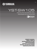 Yamaha YST-SW105 El kitabı