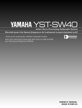 Yamaha YST-SW40 El kitabı
