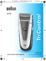 Braun 4775, TriControl Kullanım kılavuzu