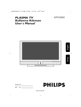 Philips 42PF1000 Kullanım kılavuzu
