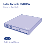 LaCie Portable DVD±RW, USB 2.0, 8x Kullanım kılavuzu