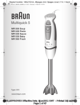 Braun Multiquick 5 MR 500 Kullanım kılavuzu
