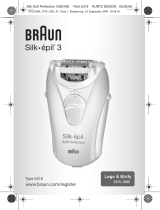 Braun Legs 3370,  3380,  Silk-épil 3 Kullanım kılavuzu