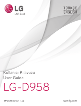 LG D958 Kullanım kılavuzu