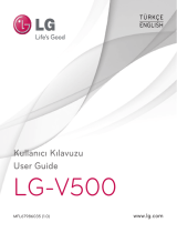 LG LGV500.AKDXWH Kullanım kılavuzu
