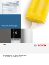 Bosch Tabletop upright freezer Kullanım kılavuzu