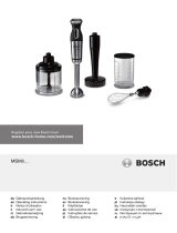 Bosch MSM87165 Kullanım kılavuzu