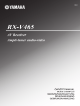 Yamaha RX-V465 El kitabı