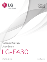 LG LGE430.ACSMBK Kullanım kılavuzu