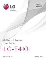 LG E410 Kullanım kılavuzu