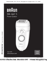 Braun 5780, 5280, Power Epilator, Silk-épil 5 Kullanım kılavuzu