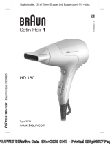Braun HD 180 Kullanım kılavuzu