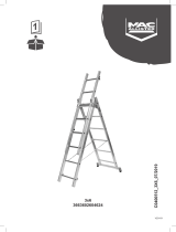 Mac Allister Échelle d'escalier multiposition 3 x 6 marches - 3,85 m Kullanım kılavuzu