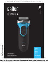 Braun 3080, 3045, 3040, 3010, wet & dry, Series 3 Kullanım kılavuzu