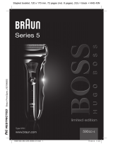 Braun 590cc-4, Series 5, limited edition, Hugo Boss Kullanım kılavuzu