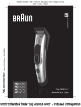 Braun HC5090, HC5050, HC5030, HC5010 Kullanım kılavuzu