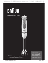 Braun MQ 5000 Soup Multiquick 5 Vario El kitabı