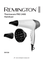 Remington D5720 Thermacare PRO 2400 Hairdryer Kullanım kılavuzu
