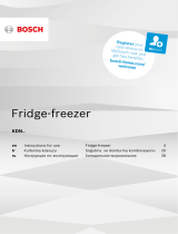 Bosch Free-standing fridge-freezer Kullanma talimatları