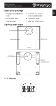 Prestigio Smart Body Fat Scale Kullanım kılavuzu