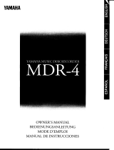 Yamaha MDR-4 El kitabı