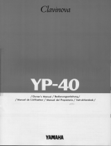 Yamaha YP-X Series El kitabı