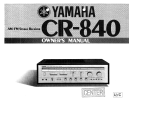 Yamaha CR-840 Kullanım kılavuzu