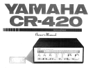 Yamaha CR-420 Kullanım kılavuzu